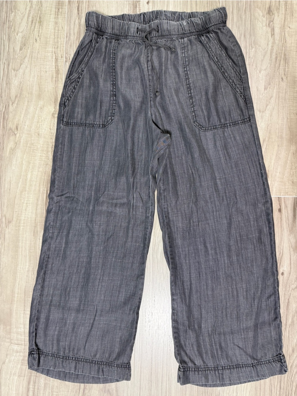 NWOT Splendid Wide Leg Drawstring Pants in Charcoal
